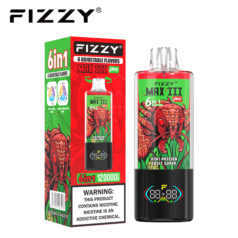 MAX III PRO 6IN1 120K — MIXED BERRY / KIWI PASSION FRUIT GUAVA / STRAWBERRY WATERMELON