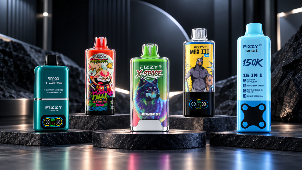 FIZZY vape product range from 50K to 150K